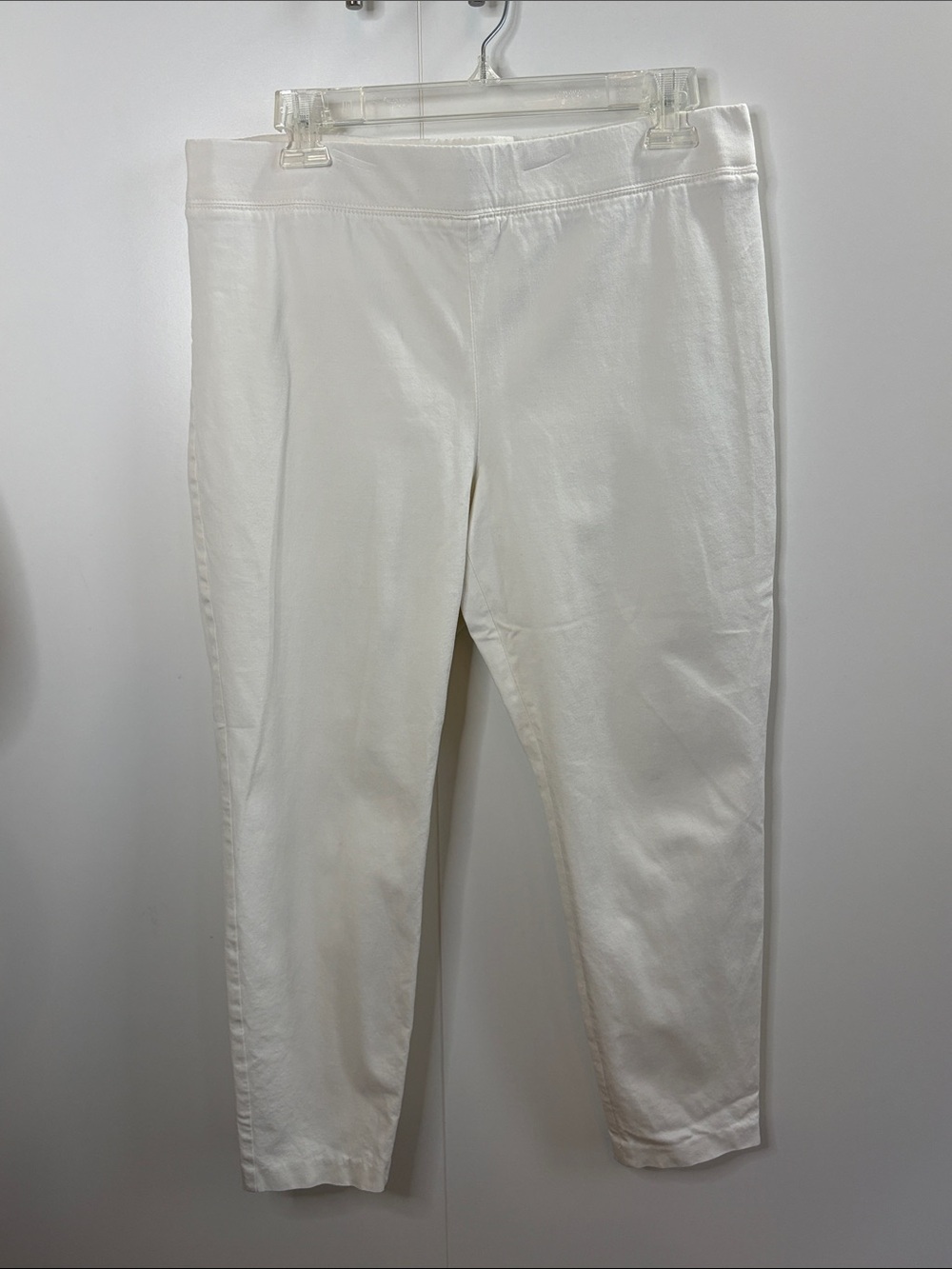 Talbots White Cropped Ankle Pants 12P